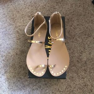 Gold sandals
